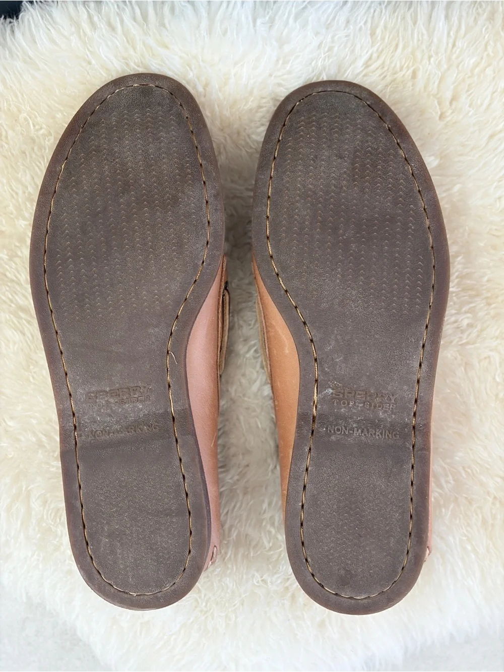 Sperry Men's Leather Boat Shoes in Light Brown